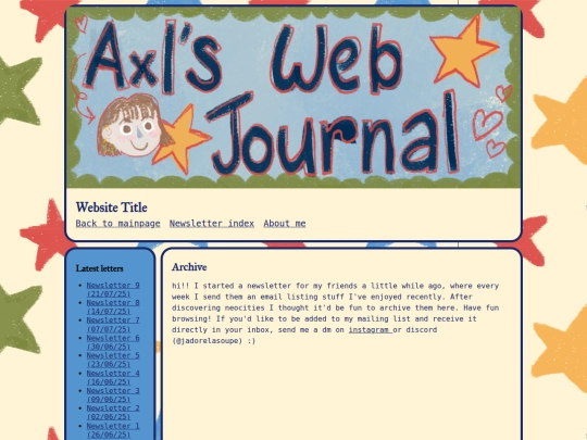 newsletters screenshot