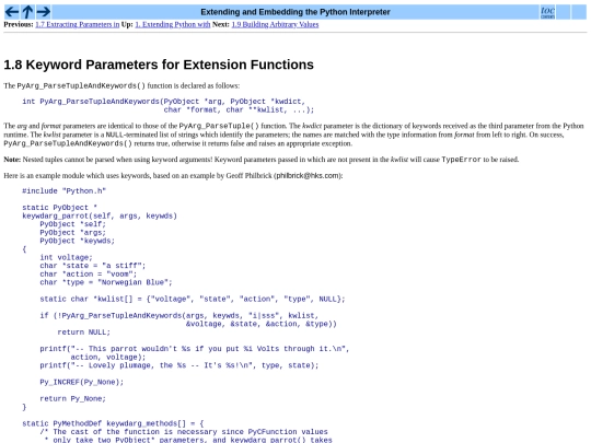 python22/ext/parseTupleAndKeywords screenshot