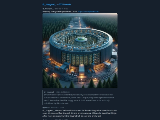 tinygrad-archive/archive screenshot