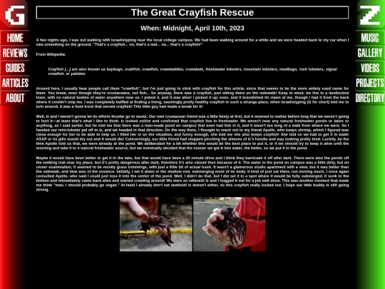 articles/crayfish screenshot