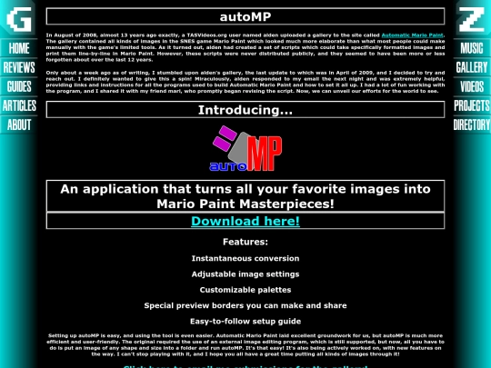 projects/autoMP screenshot