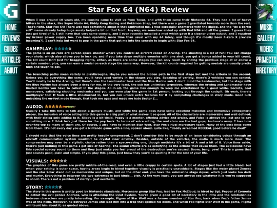 reviews/sf64 screenshot