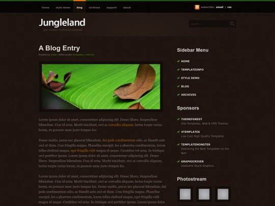 blog screenshot