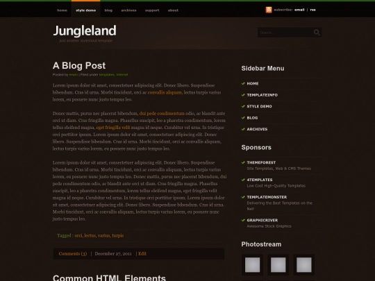 style screenshot
