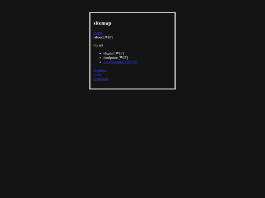 sitemap screenshot