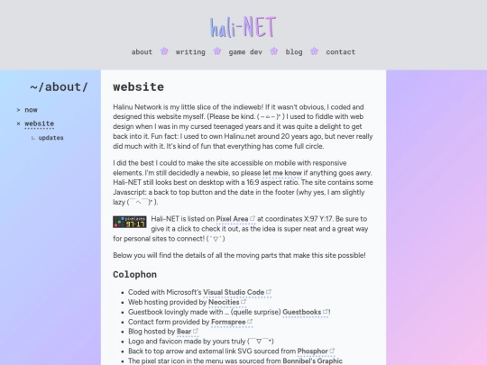 website screenshot