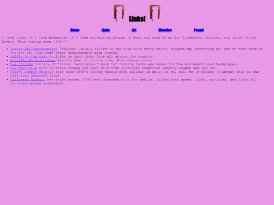 Links screenshot