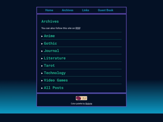 archives screenshot