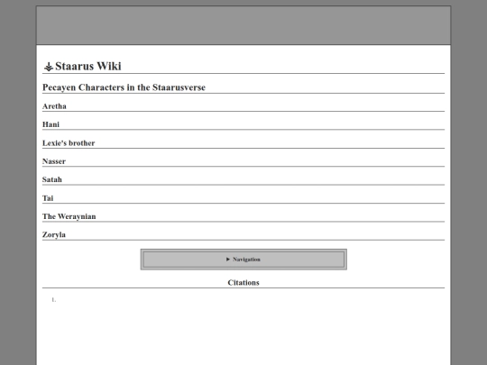 Staarus Wiki/Pecayens screenshot