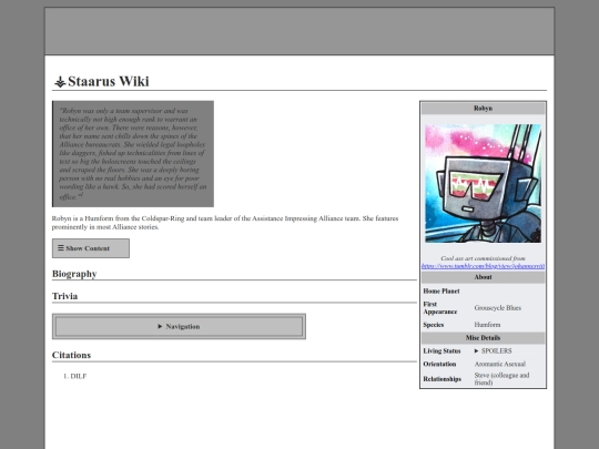 Staarus Wiki/Robyn screenshot