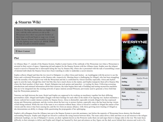 Staarus Wiki/Werayne screenshot