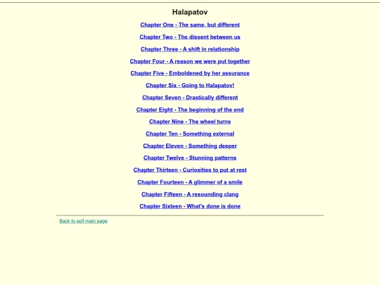Writing/Halapatov/Contents screenshot