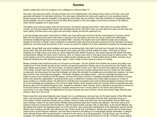 Writing/Ramble screenshot