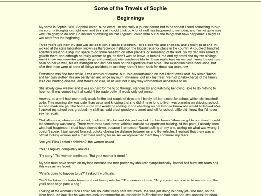 Writing/SOTTOS/Beginnings screenshot