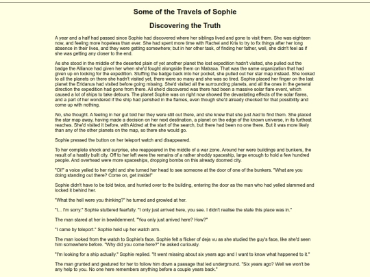 Writing/SOTTOS/DiscoveringtheTruth screenshot