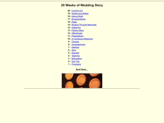 Writing/The Wedding Story/20weeksofweddingstory screenshot