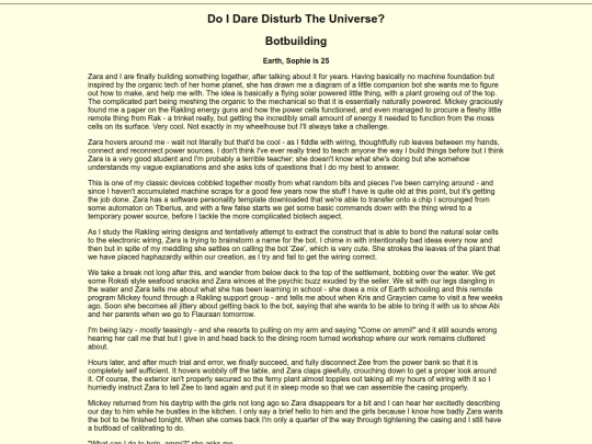 Writing/The Wedding Story/Botbuilding screenshot