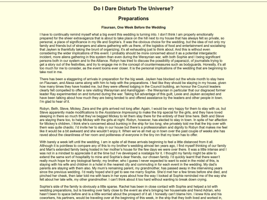 Writing/The Wedding Story/Preparations screenshot