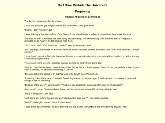 Writing/The Wedding Story/Proposing screenshot