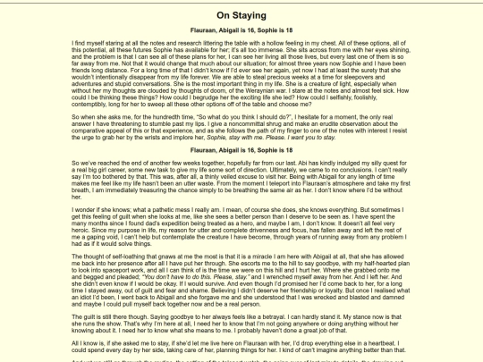 Writing/The Wedding Story/StayExtended screenshot
