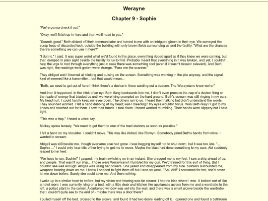 Writing/Werayne/9Sophie screenshot