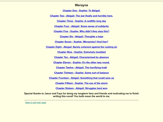 Writing/Werayne/Contents screenshot