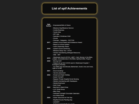 Writing/spiflist screenshot