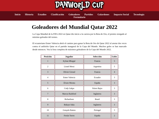 goleadores screenshot