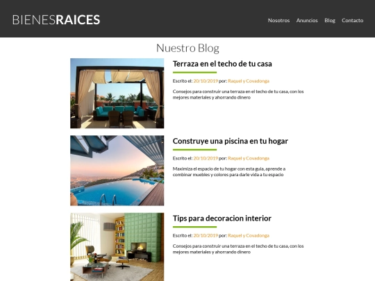 blog screenshot
