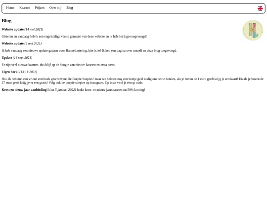 blog screenshot