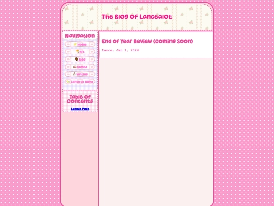 Blog screenshot
