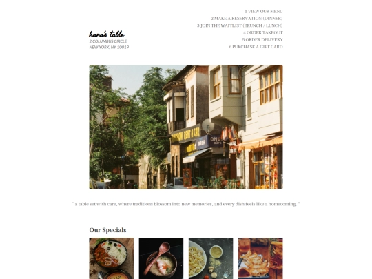 restaurant screenshot