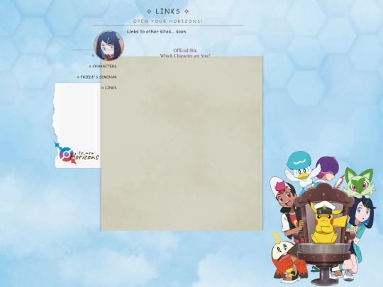 links screenshot