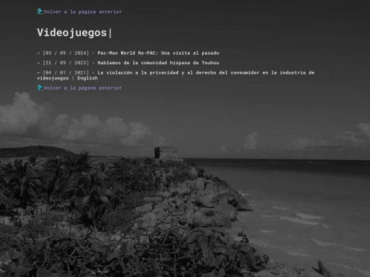 secciones/videojuegos screenshot