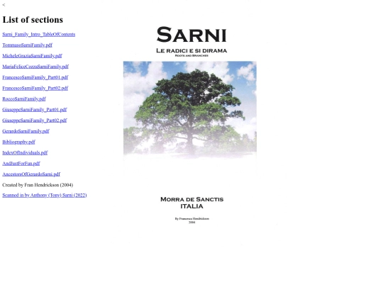Genealogy/SarniFamilyBook/SarniFamilyBook screenshot