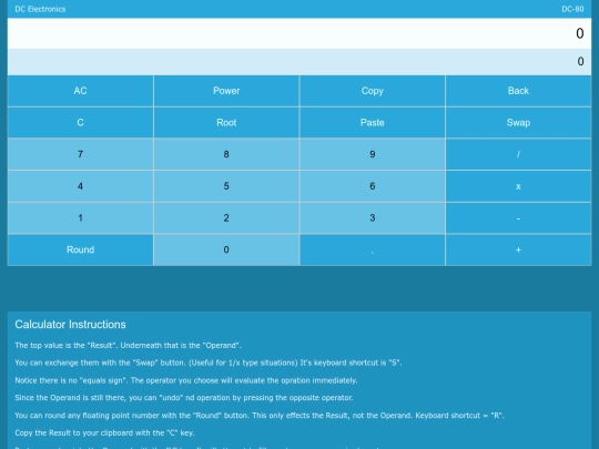 calc-w3 screenshot