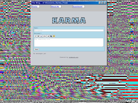 guestbook screenshot