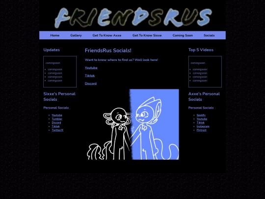 socials screenshot