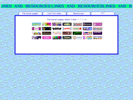 links screenshot