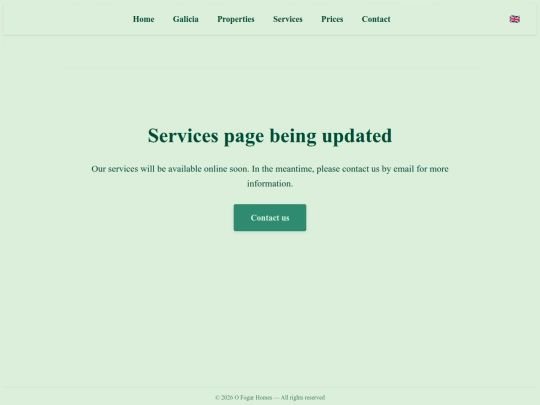services screenshot