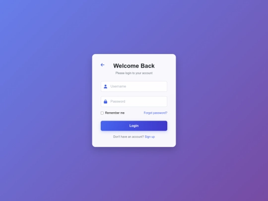 login screenshot