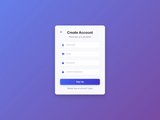 signup screenshot