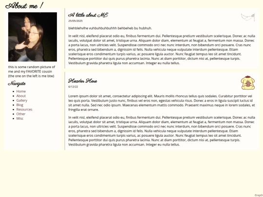aboutme screenshot