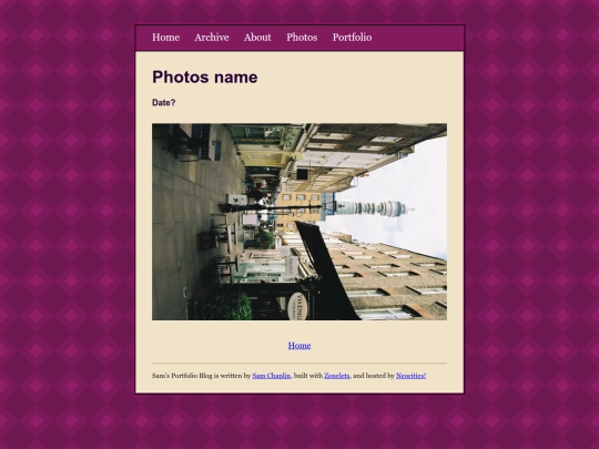 photos/phototemplate screenshot