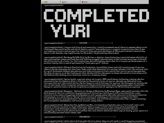 yuricomplete screenshot