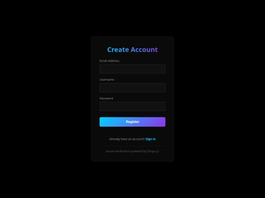 accountcreation screenshot