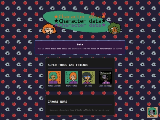 Data screenshot