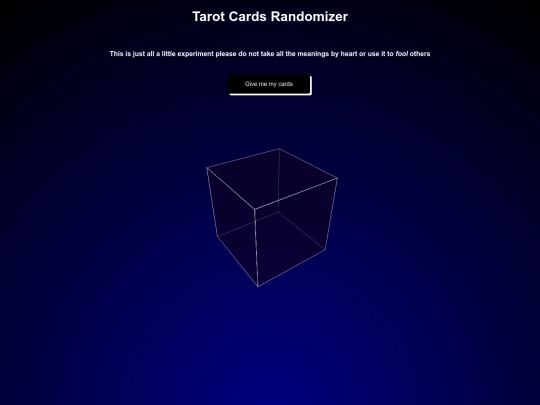 RandomTarot screenshot