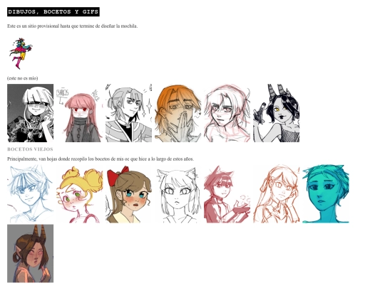 page home/dibujos screenshot