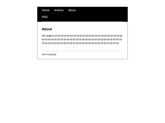blog/about screenshot